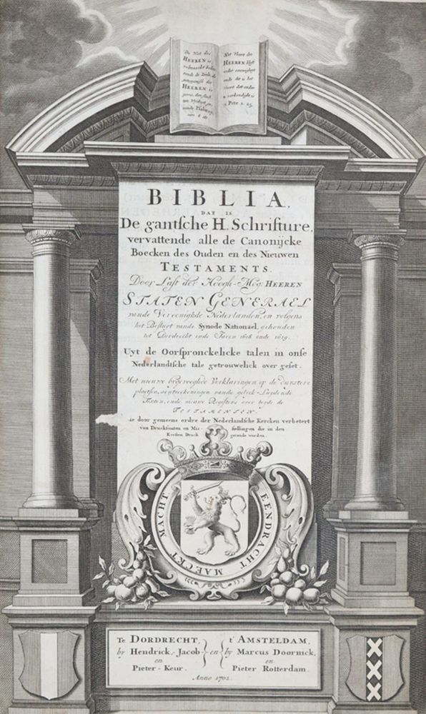 Große Abbildung Nr.1: 139-39 Biblia neerlandica.: (Bibeln)