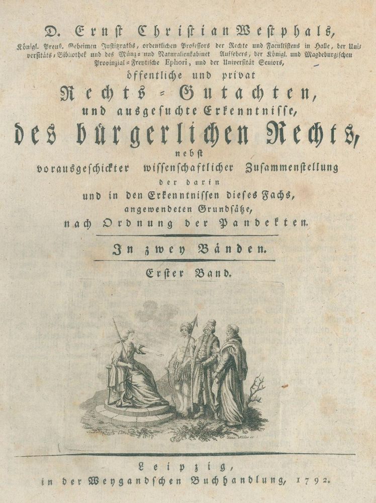 Große Abbildung Nr.1: 139-393 Westphal,E.C.: (Juridica und Kriminologie)