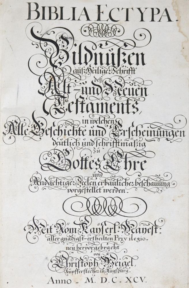 Große Abbildung Nr.4: 139-40 Weigel,C.: (Bibeln, Bilderbibel)