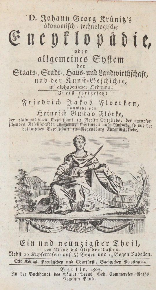 Große Abbildung Nr.1: 139-413 Krünitz,J.G.: (Varia)