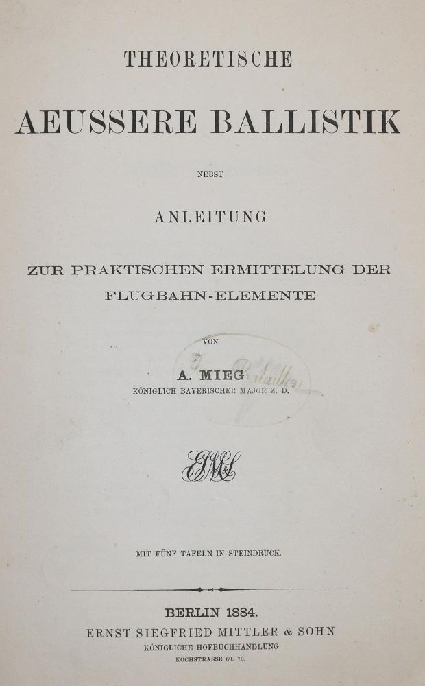 Große Abbildung Nr.1: 139-445 Mieg,A.: (Militaria)