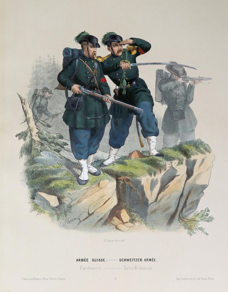 Große Abbildung Nr.2: 139-458 Perron,C.: (Militaria, Schweiz)