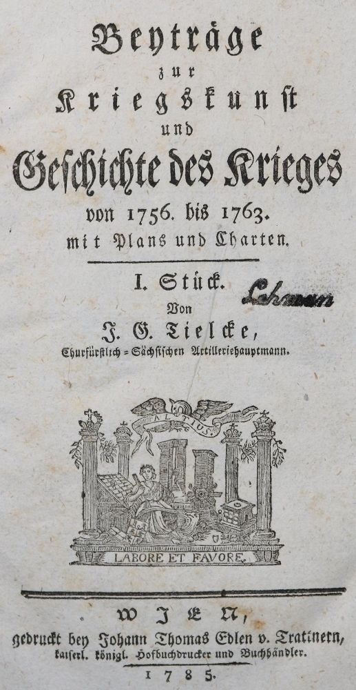 Große Abbildung Nr.2: 139-462 Tielke,J.G.: (Militaria)