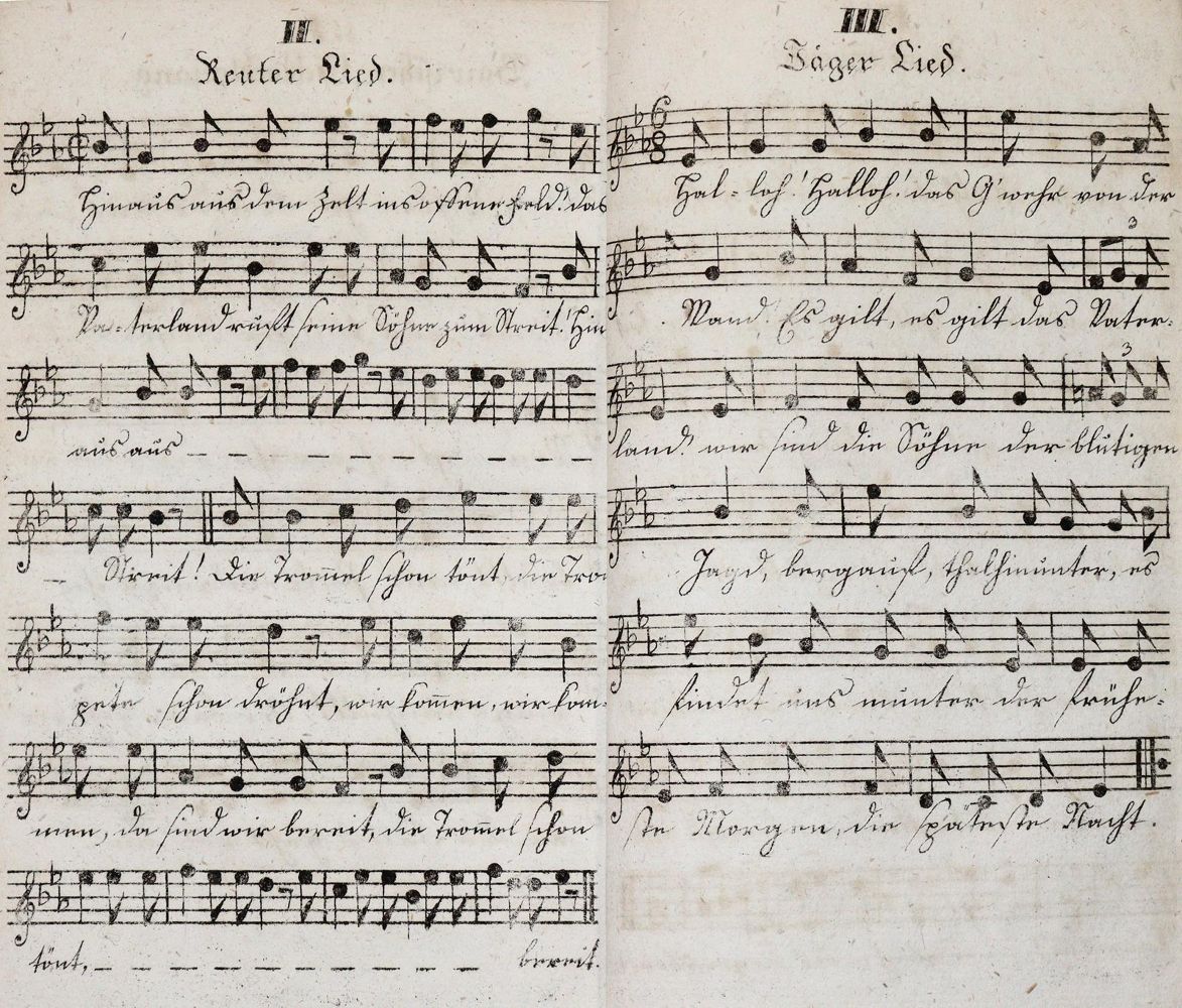 Große Abbildung Nr.1: 139-471 Bairische Kriegslieder.: (Musik)