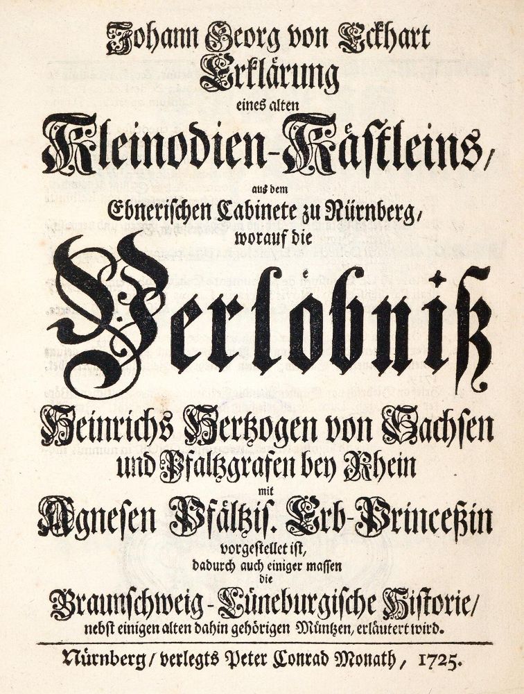 Große Abbildung Nr.1: 139-493 Eckhart,J.G.v.: (Numismatik u. Siegelkunde, Medaillen)