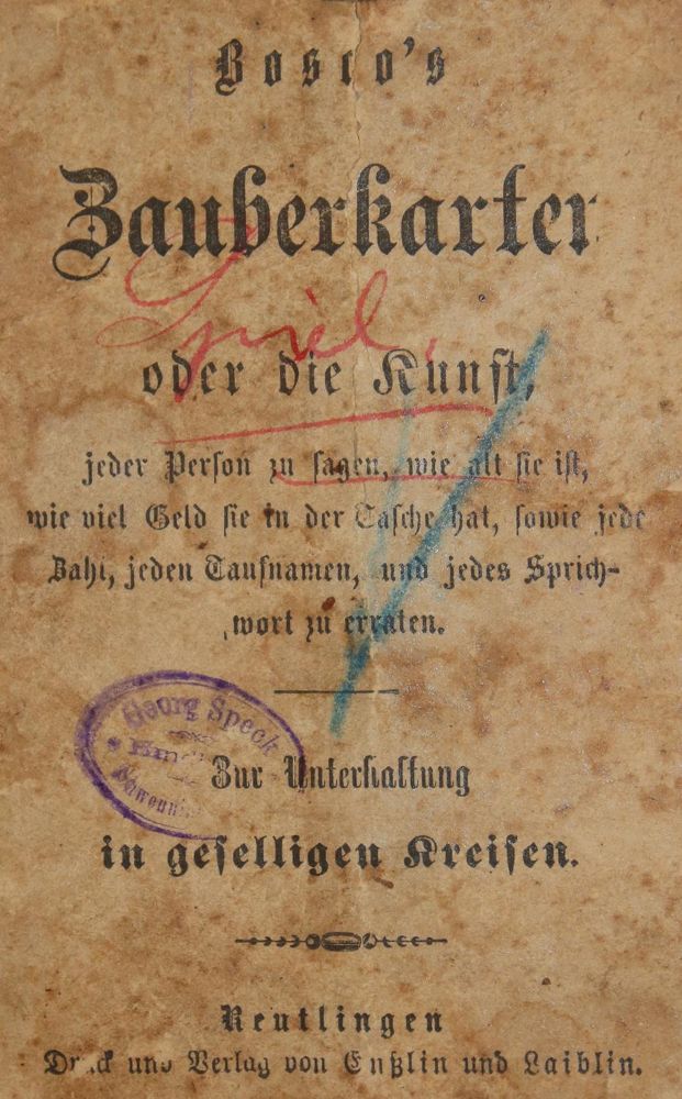 Große Abbildung Nr.1: 139-513 Bosco's Zauberkarten: (Spiele)