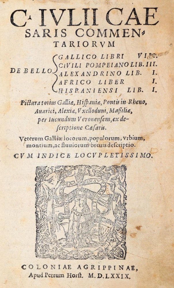 Große Abbildung Nr.1: 139-53 Caesar,C.J.: (Alte Drucke, Handschriften und Theologie)
