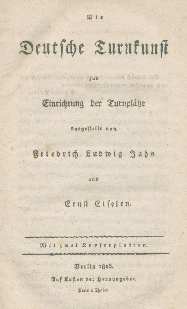 Große Abbildung Nr.1: 139-530 Jahn,F.L. u. E.Eiselen.: (Sport, Turnen)