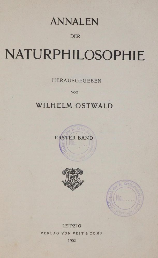 Große Abbildung Nr.1: 139-544 Ostwald,W. (Hrsg.).: (Zeitschriften und Zeitungen)
