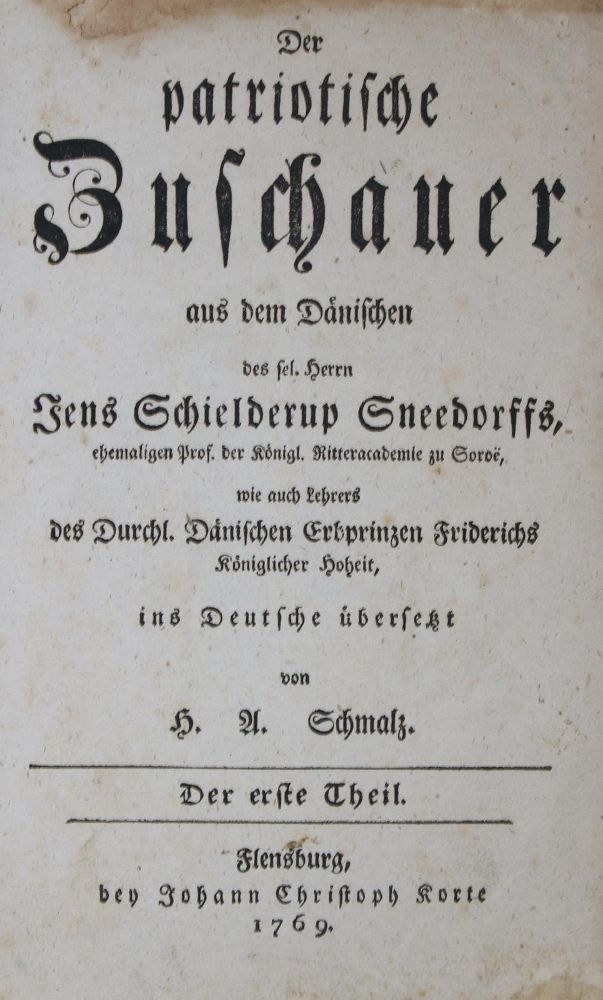 Große Abbildung Nr.1: 139-546 Sneedorff,J.S.: (Zeitschriften und Zeitungen)