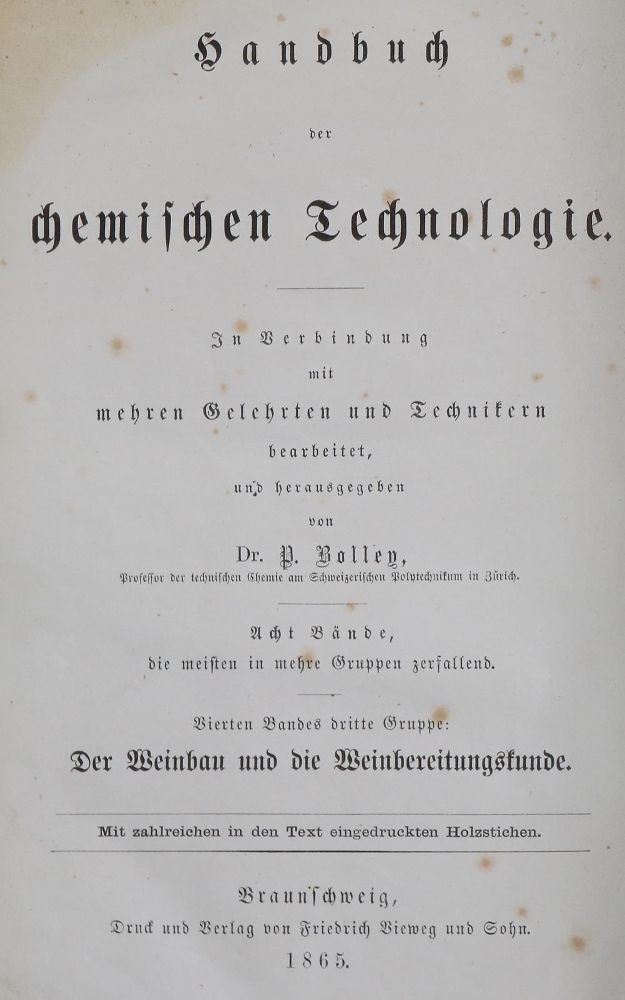 Große Abbildung Nr.1: 139-599 Mohr,F.: (Küche und Haushalt, Getränke, Wein und Weinbau)