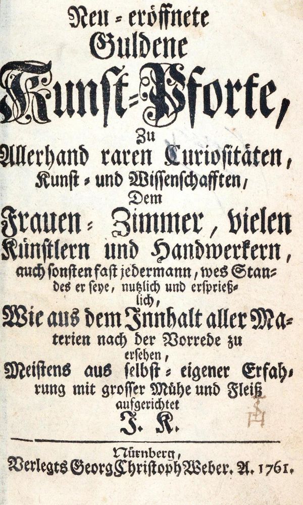 Große Abbildung Nr.1: 139-603 K(anold),J.: (Küche und Haushalt, Haushalt)