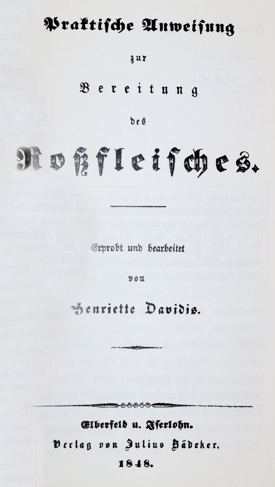 Große Abbildung Nr.1: 139-616 Davidis,H.: (Küche und Haushalt, Kochbücher)
