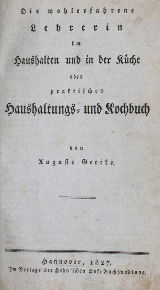Große Abbildung Nr.1: 139-618 Gerike,A.: (Küche und Haushalt, Kochbücher)