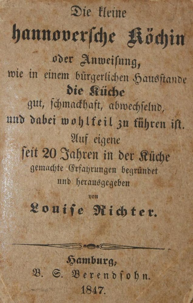 Große Abbildung Nr.2: 139-621 Meyer,A.L.: (Küche und Haushalt, Kochbücher, Hannover)