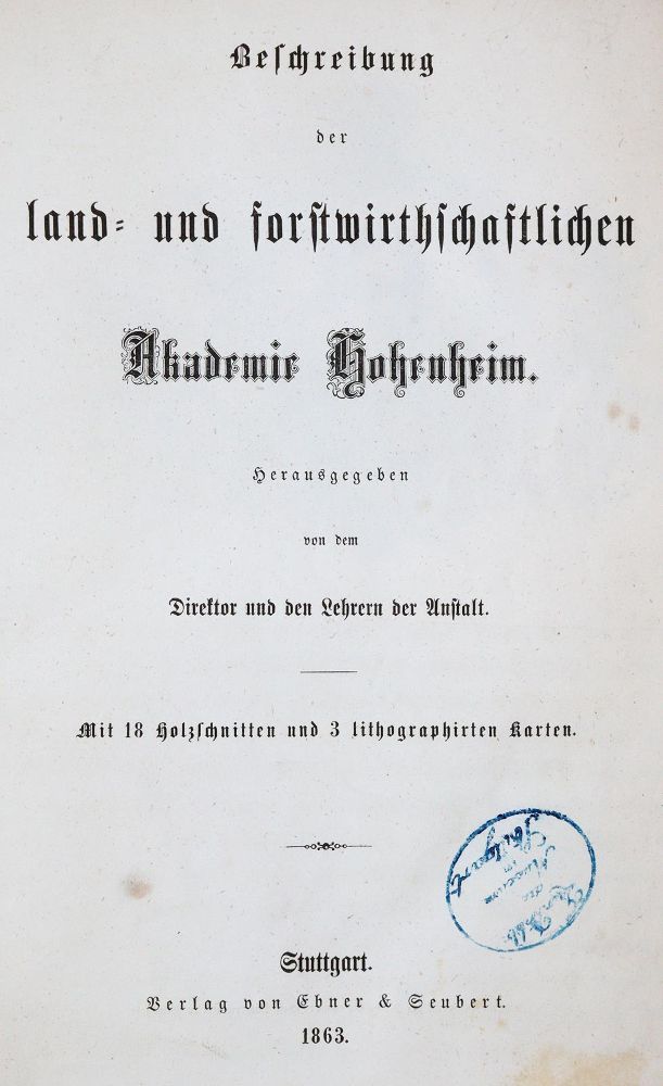 Große Abbildung Nr.3: 139-652 Beschreibung: (Land- und Forstwirtschaft, Hohenheim)