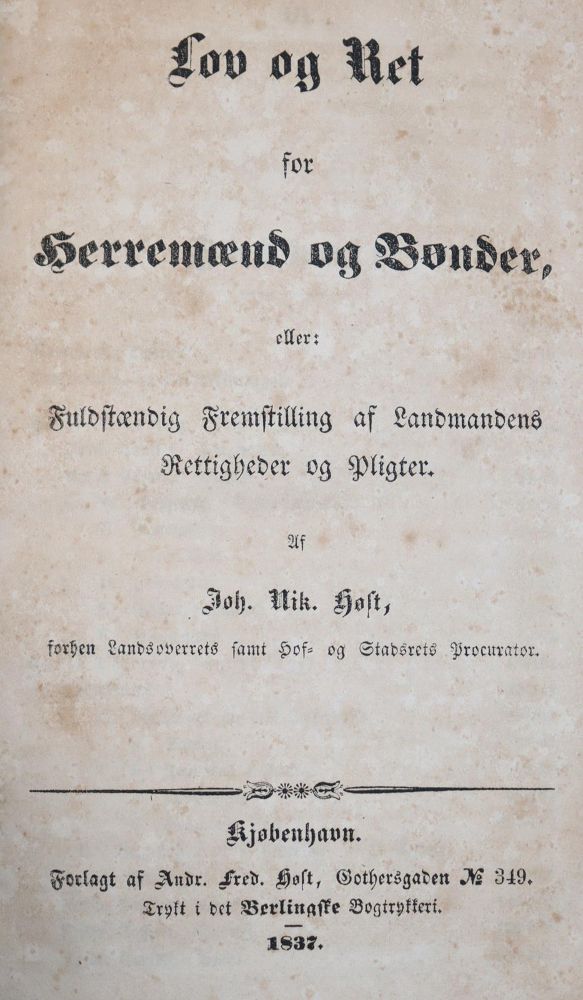 Große Abbildung Nr.1: 139-655 Höst,J.N.: (Land- und Forstwirtschaft, Landwirtschaft)