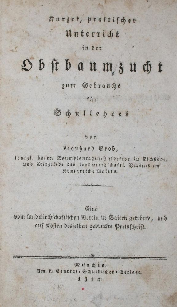 Große Abbildung Nr.1: 139-669 Grob,L.: (Land- und Forstwirtschaft, Obstbau)
