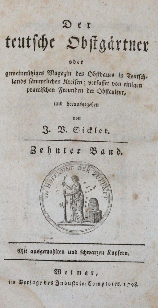 Große Abbildung Nr.1: 139-673 Sickler,J.V.: (Land- und Forstwirtschaft, Obstbau)