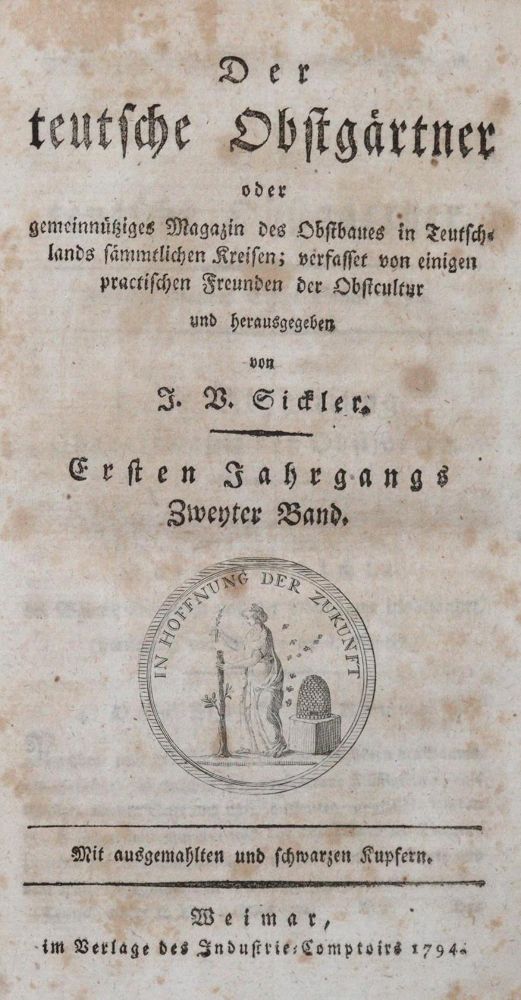 Große Abbildung Nr.1: 139-680 Sickler,J.V.: (Land- und Forstwirtschaft, Pomologie)