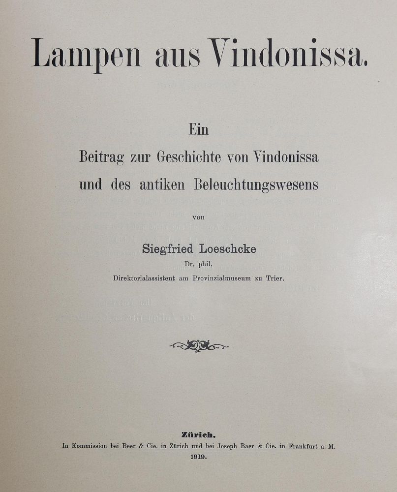 Große Abbildung Nr.2: 139-697 Loeschcke,S.: (Archäologie, Lampen)
