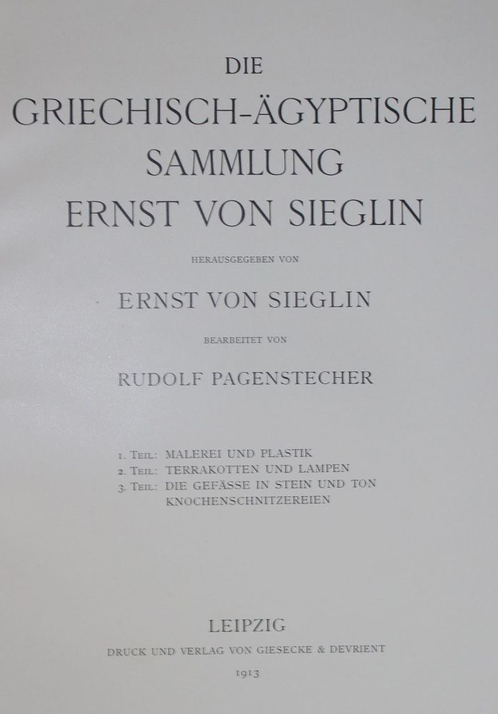 Große Abbildung Nr.2: 139-701 Sieglin,E.: (Archäologie)