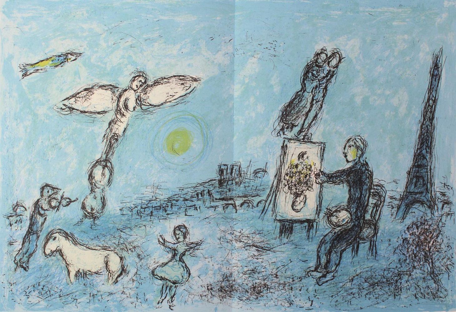 Große Abbildung Nr.1: 139-738 Derriere le miroir.: (Chagall)