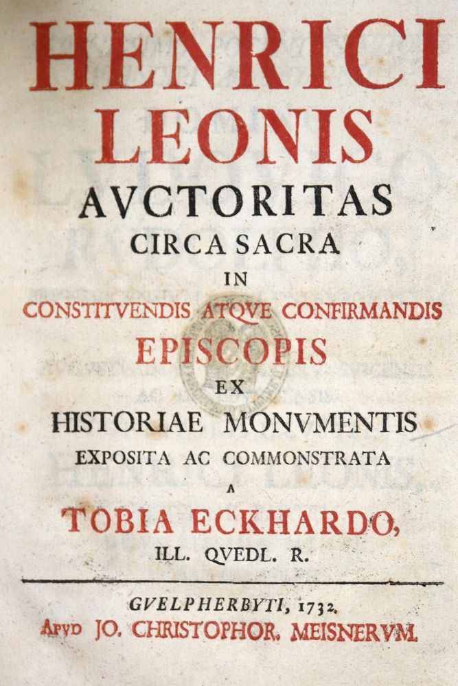 Große Abbildung Nr.1: 139-75 Eckhard,T.: (Alte Drucke, Handschriften und Theologie)