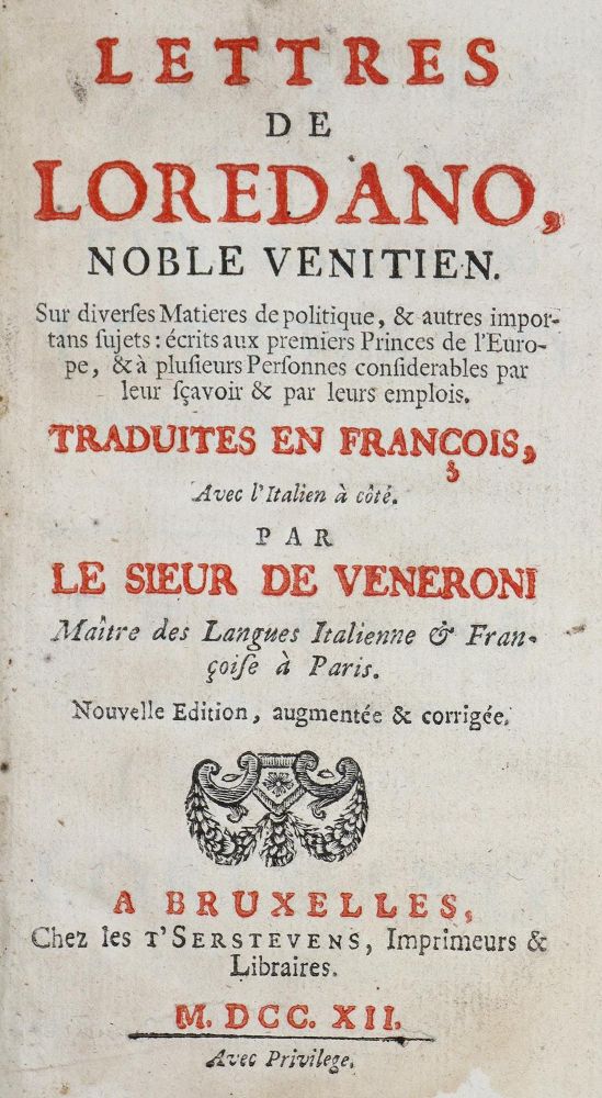 Große Abbildung Nr.1: 139-798 Loredano,G.F.: (Briefsteller)