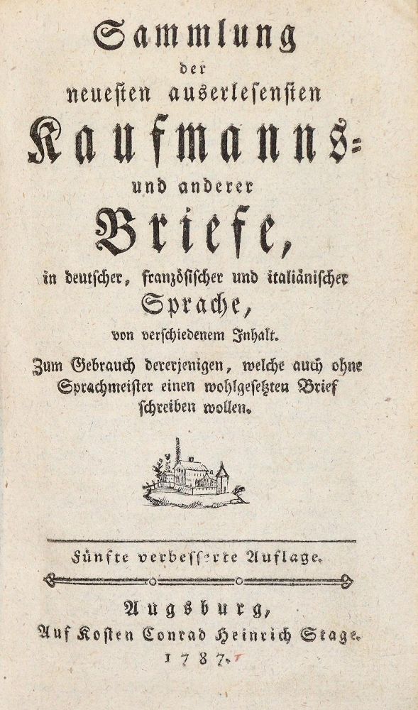 Große Abbildung Nr.1: 139-799 (Schatz,J.J.).: (Briefsteller)