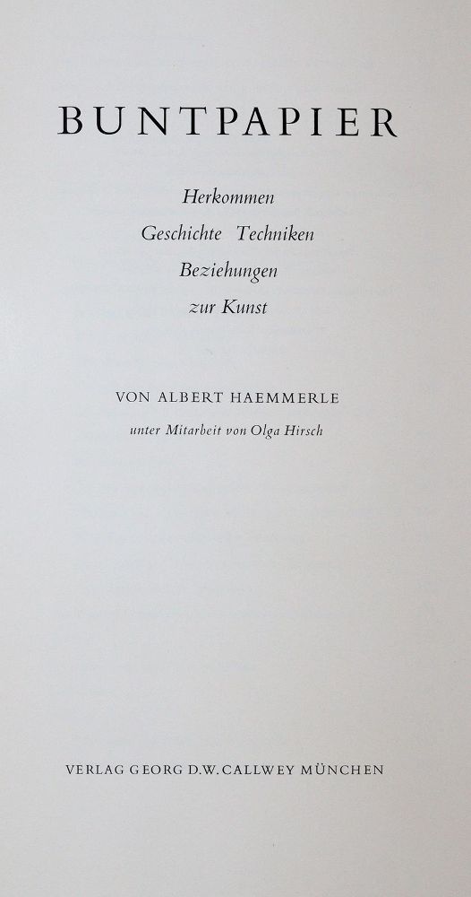 Große Abbildung Nr.1: 139-806 Haemmerle,A.: (Buntpapier)