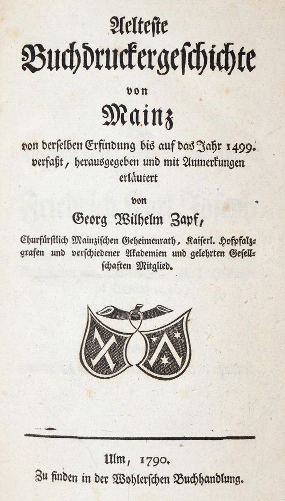 Große Abbildung Nr.1: 139-809 Zapf,G.W.: (Druckkunst)