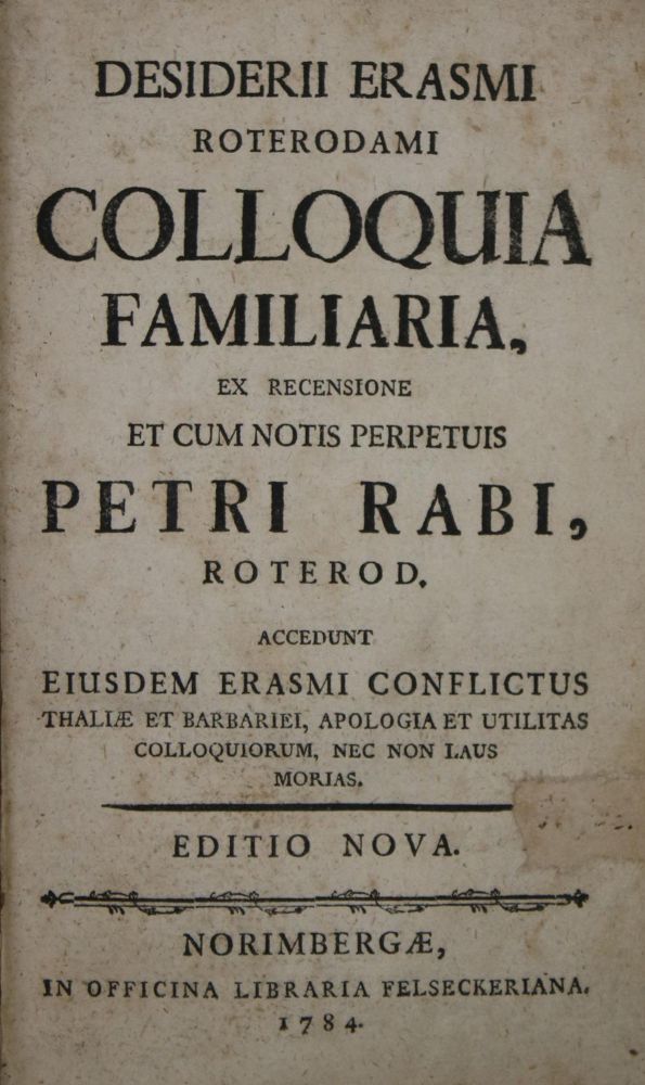 Große Abbildung Nr.1: 139-82 Erasmus Roterodamus,D.: (Alte Drucke, Handschriften und Theologie)