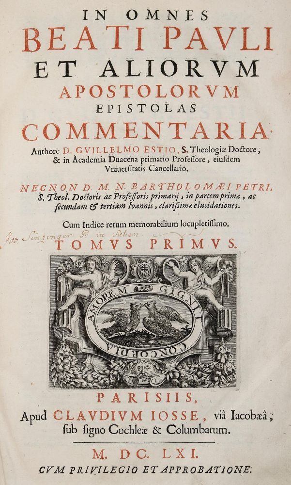 Große Abbildung Nr.1: 139-86 Estius (Hessels van Est),W.: (Alte Drucke, Handschriften und Theologie)