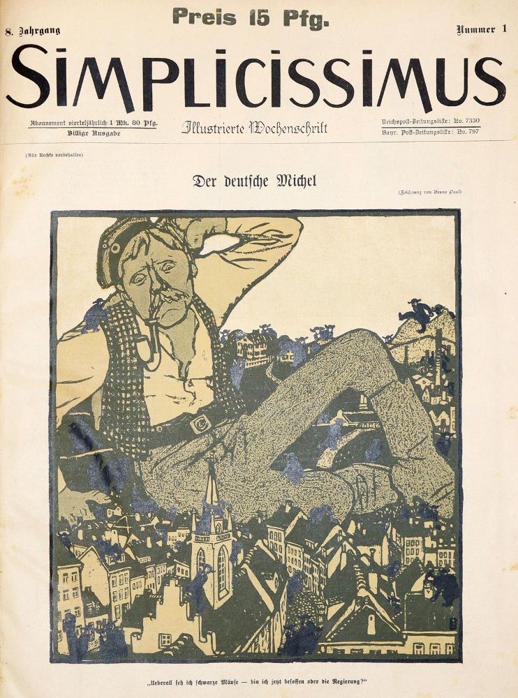 Große Abbildung Nr.2: 139-913 Simplicissimus.: (Karikatur)