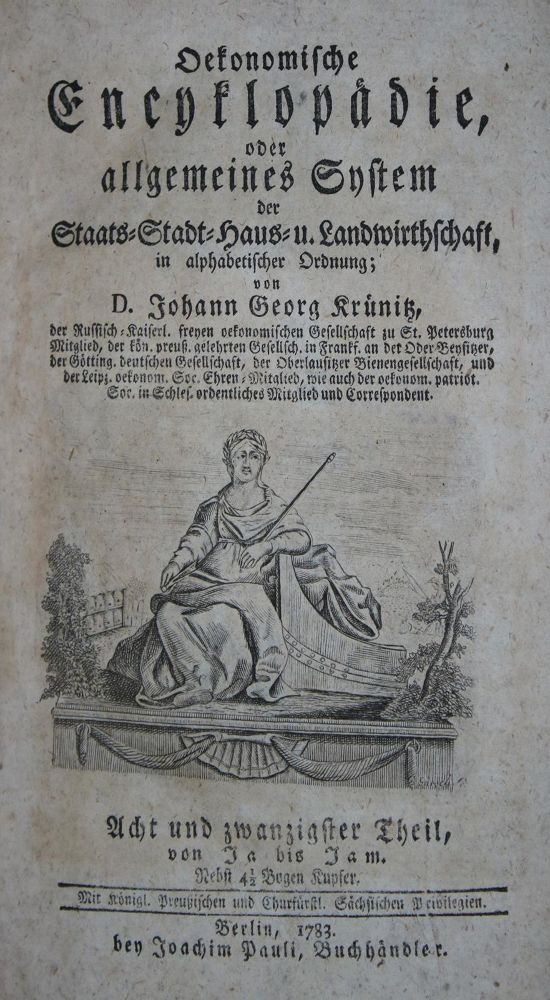 Große Abbildung Nr.111: 139-915 Krünitz,J.G.: (Lexika - Wörterbücher - Sprachwissenschaften)