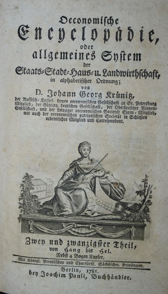Große Abbildung Nr.81: 139-915 Krünitz,J.G.: (Lexika - Wörterbücher - Sprachwissenschaften)