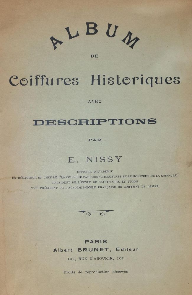 Große Abbildung Nr.1: 139-919 Nissy,E.: (Mode und Trachten, Friseur)