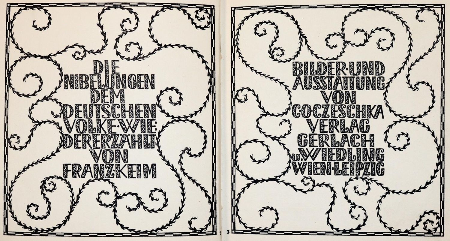 Große Abbildung Nr.2: 139-949 Nibelungen, Die.: (Gerlach's Jugendbücherei, Czeschka)