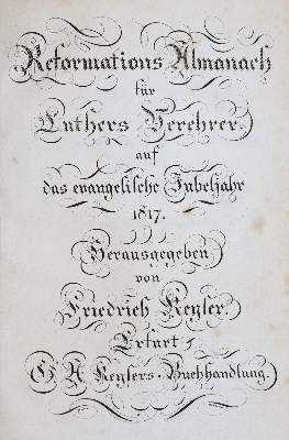 Bild Nr.1: 139-1009 Reformations-Almanach: (Almanache)