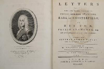 Bild Nr.1: 139-1022 Chesterfield,P,D.S. Earl of.: (Literatur und illustrierte Bücher bis 19.Jahrhundert)