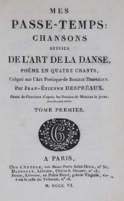 Bild Nr.1: 139-1026 Despréaux,J.E.: (Literatur und illustrierte Bücher bis 19.Jahrhundert)