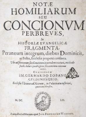 Bild Nr.1: 139-105 Geldenhauer,G.E.: (Alte Drucke, Handschriften und Theologie)