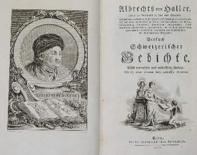 Bild Nr.1: 139-1070 Haller,A.v.: (Literatur und illustrierte Bücher bis 19.Jahrhundert)