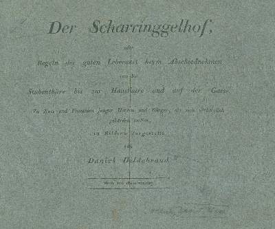 Bild Nr.1: 139-1078 Hildebrand,D. (d.i. David Hess).: (Literatur und illustrierte Bücher bis 19.Jahrhundert)