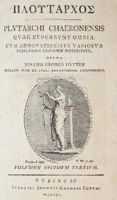 Bild Nr.1: 139-1135 Plutarch.: (Literatur und illustrierte Bücher bis 19.Jahrhundert)