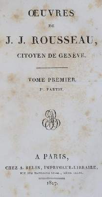 Bild Nr.1: 139-1141 Rousseau,J.-J.: (Literatur und illustrierte Bücher bis 19.Jahrhundert)