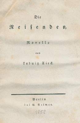 Bild Nr.1: 139-1165 Tieck,L.: (Literatur und illustrierte Bücher bis 19.Jahrhundert)