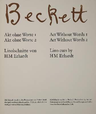 Bild Nr.2: 139-1243 Beckett,S.: (Erhardt)