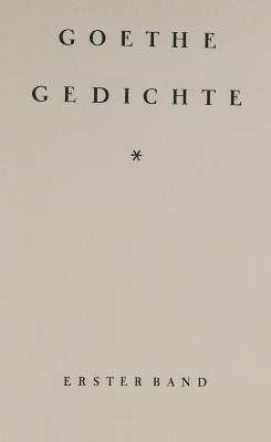 Bild Nr.1: 139-1276 Goethe,J.W.v.: (Literatur und illustrierte Bücher 20.Jahrhundert - Alte Literatur in modernen Ausgaben)